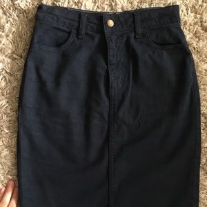 American apparel high wasted denim skirt